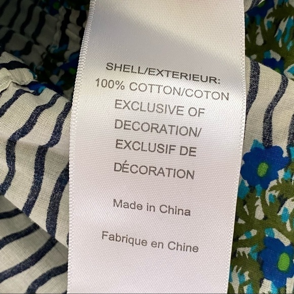 Tory Burch Evelina Cotton Voile Blouse Tunic Top 8 - Picture 14 of 16